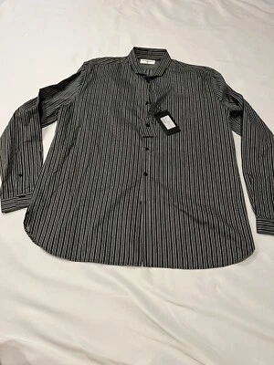 Camisa a rayas de algodón Saint Laurent para hombre 42/16,5. $890 Foto 1 de 4