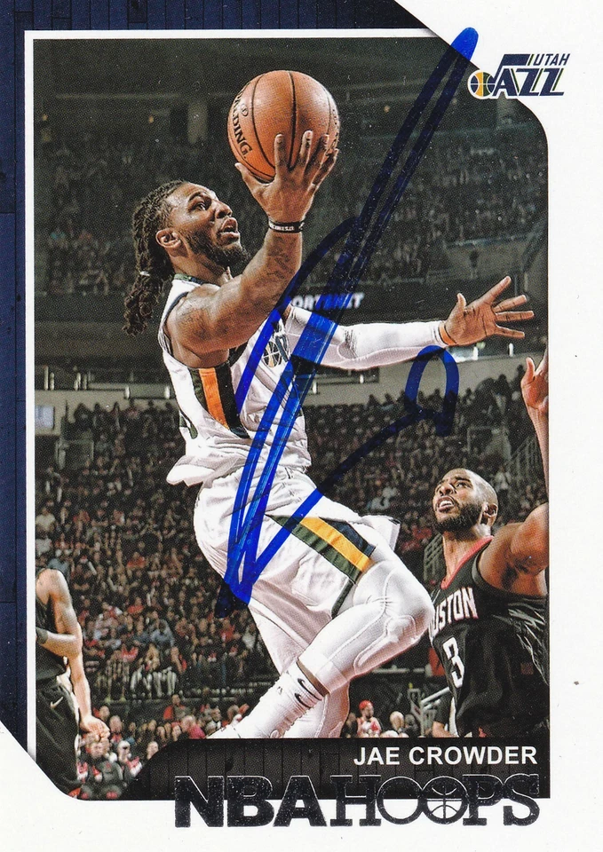 TARJETA FIRMADA JAE CROWDER UTAH JAZZ SUNS CELTICS HEAT GRIZZLIES BUCKS CAVALIERS Foto 1 de 1