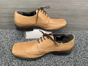 Herren Clarks hellbraun braun Leder Schnürschuhe Derby Größe 9,5 kostenloser Versand - Bild 1 von 9