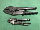 Vintage 9" Mole Grips Vice Pliers Wrench With Soft Handle + Small 5.5? Pair