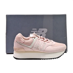 NEW BALANCE 574 Platform Trainers Pink Synthetic WL574ZAC Womens UK 6.5 - Picture 1 of 6