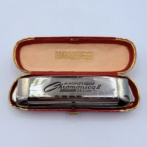 Vintage M. Hohner Chromonica II Deluxe Harmonica a'440 - Made in Germany - Picture 1 of 9
