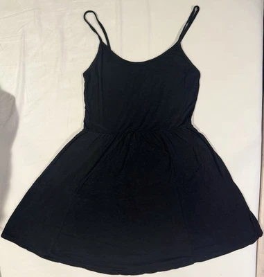 Vintage Y2K Brandy Melville Little Black Dress Beach Cover Up One Size S M L XL - Image 1 of 4