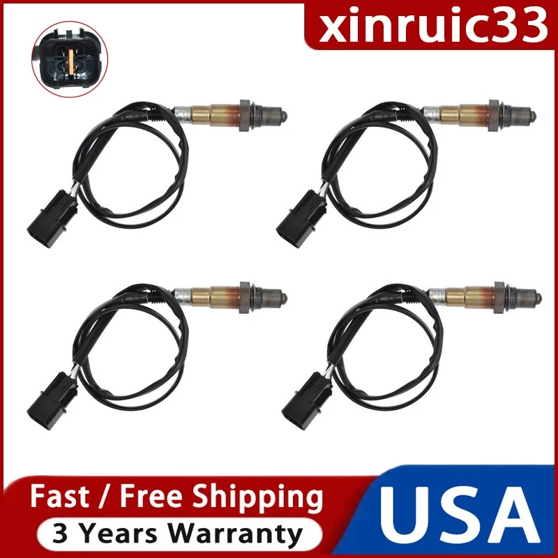 4pcs O2 Sensor For 2012-2015 Hyundai Equus Genesis 5.0L V8 Oxygen Sensor Up+Down - Image 1 of 4