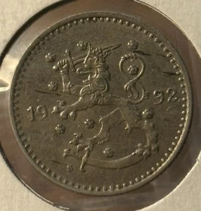 1932 FINNLAND MARKKA - tolle Details aber du toll für dich - Bild 1 von 2
