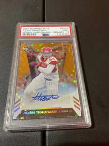 ADAM TRAUTMAN PSA 9 2020 PANINI DONRUSS ELITE #RA-AT ROOKIE AUTO ORANGE RC 14/25 - Picture 1 of 5