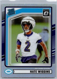 2024 Donruss Optic Preview Holo Rated Rookie Nate Wiggins Ravens - Bild 1 von 2