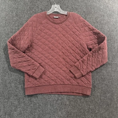 J.Lindeberg 卫衣男式大号勃艮第乍得绗缝球衣圆领 Raglan — 第 1/4 张图片