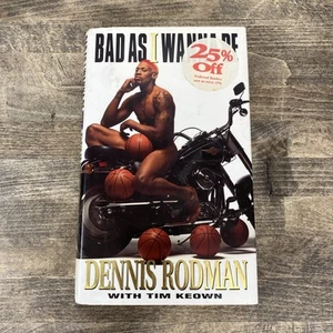 Bad as I Wanna Be by Dennis Rodman w/ Tim Keown Vintage 1996 Hardcover/DJ/VG - Picture 1 of 8