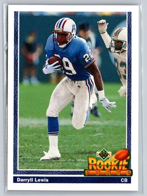 1991 Upper Deck #617 Darryll Lewis Houston Oilers - Image 1 of 2