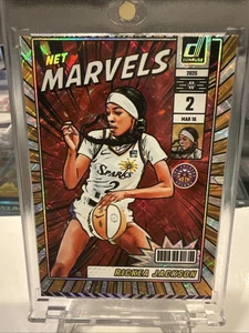 2025 Donruss WNBA Rickea Jackson RC Rookie Net Marvels Diamond SP 🔥 Sparks - Bild 1 von 8