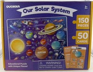 Quokka Puzzle Sistema Solare 150 Pezzi 50 Carte Puzzle Educativo Età 3+ - Foto 1 di 6