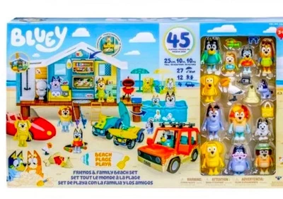 BLUEY'S Ultimate Mega Set  45+ Piece House with Bluey Friends & Family Beach - Image 1 of 4