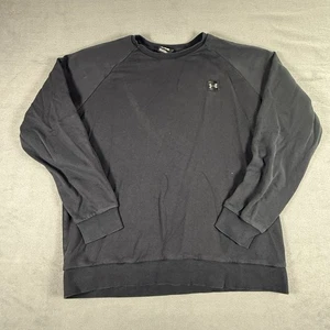 Under Armour Rival Fleece Crew Sweatshirt Mens XL Black Pullover Crewneck UA - Picture 1 of 5