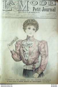 La Mode du Petit journal 1898 # 8 Toilettes cachemire - Picture 1 of 4