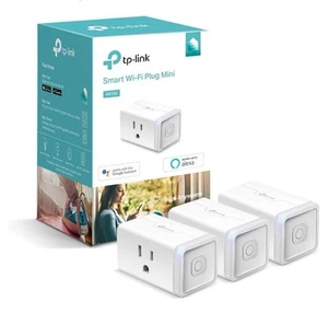 Paquete de 3 enchufes inteligentes Kasa HS105P3 tomacorrientes Wi-Fi funciona con Alexa Google 15A UL blanco - Imagen 1 de 1