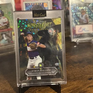 Wild Card Ethan Holliday Monster Hit Which Yellow Disco Donuts 1/1 ๐ฅ๐ฅ๐ฅ๐ฅ๐ฅSSP - Picture 1 of 2
