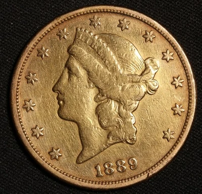 1889 S $20 Liberty Gold Double Eagle Item#P21326 - Image 1 of 2