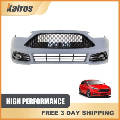 Juego completo de cubierta y rejilla de parachoques delantero para Ford Focus ST 2015 2016 2017 2018 Foto 1 de 4