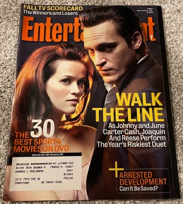 Entertainment Weekly November 25 2005 Joaquin Phoenix Reese Witherspoon Cash - Image 1 of 2