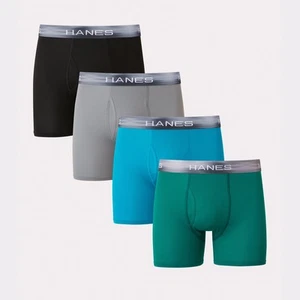 Hanes Boxer Brief 4-Pack Sport Men X-Temp Air Lightweight FreshIQ Assorted S-2XL - Picture 1 of 8
