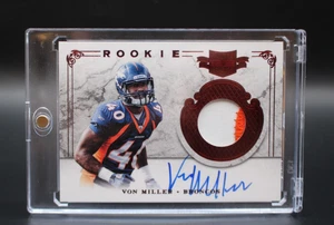 (RI5) 2011 Panini Plates and Patches Von Miller RPA Rookie Patch Auto /499 #202 - Picture 1 of 2