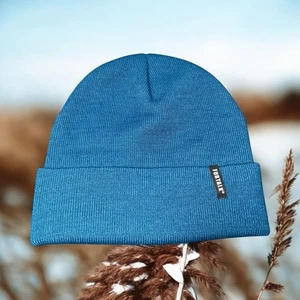 Cappello berretto orologio Furtalk maglia con polsini adulto Skullie Toque OS blu acqua sci neve - Foto 1 di 7