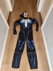 Marvel Venom Herren Muskel 2-teiliges Halloween Kostüm & Maske: ERWACHSENE STANDARD LARGE - Bild 1 von 15