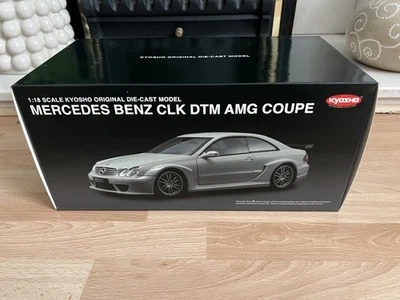 Kyosho Mercedes-Benz CLK DTM AMG Coupe White 1/18 Scale Diecast Model Car 08461W - Image 1 of 4