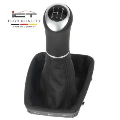 ICT leather gear shift knob boot for Seat Exeo Typ 3R black A61 - Image 1 of 4