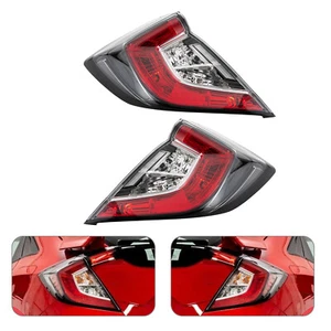 1 Pair Outer Tail Light LH+RH For 17-2021 Honda Civic Hatchback 2017-2019 Type R - Foto 1 di 21