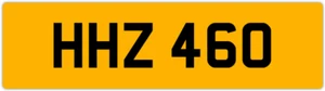 HHZ 460 H 3x3 DATELESS PRIVATE NUMBER PLATE HAN HANNAH HAZEL HARRY HARVE HOL HAZ - Picture 1 of 1