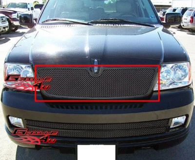 Fits 2003-2006 Lincoln Navigator Black Mesh Main Upper Grille Insert - Image 1 of 2