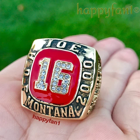 Joe Montana Championship Ring Football Hall of Fame San Francisco Size 11 New Cover