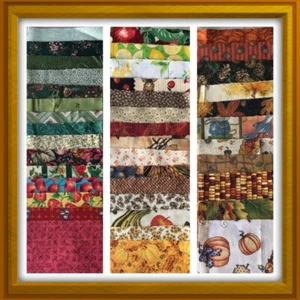 Charms 60 5 x 5 Squares Fabric Variety Colors Designs 100% Cotton Duplicates - Picture 1 of 12