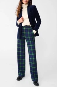 J. Mc Laughlin Brock Long Bottoms Navy/Green/Gold Regimental Plaid SizeL NWT - Picture 1 of 15