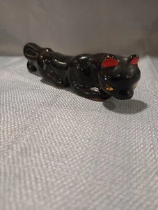 Vintage Black Stalking Panther Porcelain 5" - Picture 1 of 10