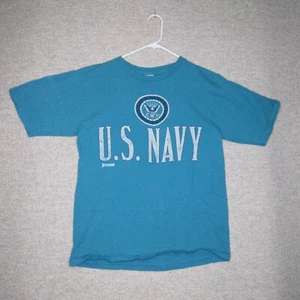 VTG U.S. NAVY Jostens Sportswear Large T-Shirt L Vintage United States Navy blue - Picture 1 of 12