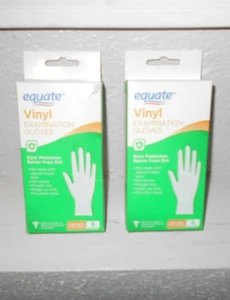 Equate Vinyl Two Packs Of 8 Each One Size Fits Most Examination Gloves - Picture 1 of 1