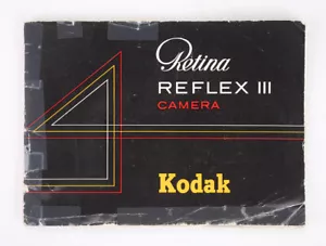 LIBRO DE INSTRUCCIONES KODAK RETINA REFLEX III, CUBIERTAS PEGADAS/184832 - Imagen 1 de 1