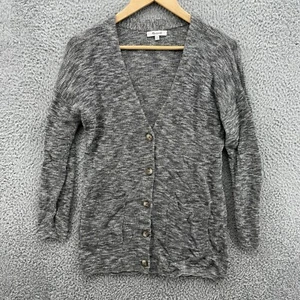 Madewell Womens XS Fieldwalk Button Front Cardigan Sweater Marled Cotton Blend - Picture 1 of 7