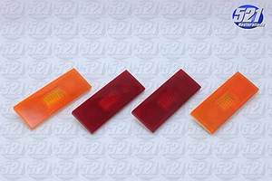 Front Rear Marker Lenses SET Red Amber Fits 70 RoadRunner GTX 70-71 Duster Mopar - Picture 1 of 2
