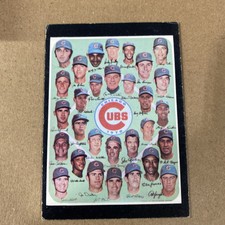 Chicago Cubs Team Card 1971 Topps #502 Ernie Banks Ferguson Jenkins Joe Pepitone