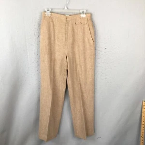 Vintage Wool Pants Juniors 13 Tan Classic Office Career Retro Academia - Picture 1 of 20