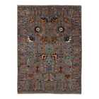 Teppich Sultani Farahan ca. 160x210 cm | Blaugrau | Schurwolle | handgeknpft 