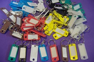 96 PIECE COLOR KEY IDENTIFIER REFILL KIT LABEL ID TAGS LUGGAGE IDENTIFICATION - Picture 1 of 3