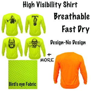  Sicherheits-T-Shirts hohe Sichtbarkeit atmungsaktiv Auge Vogel Material Design  - Bild 1 von 19