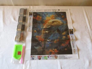 NEW DIAMOND ART PAINTING KIT DOLPHIN SIZE 30 x 40cm. - Picture 1 of 2