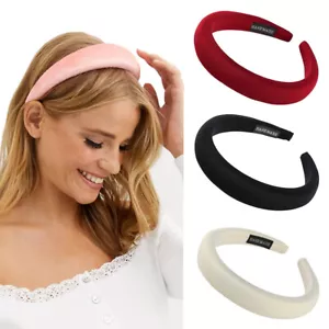 Mode Frauen gepolstertes Stirnband Schwamm Haarband Haarreif Haar Accessoires - Bild 1 von 25