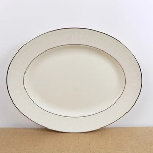 Lenox China USA Courtyard Platinum Oval Platter 13.25" Across - Picture 1 of 3